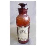 Antique John Wyeth & Brother Brown Amber Glass