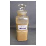 Antique Glass Pharmacy Herb/Seasoning Bottle w/Lid