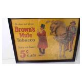 Antique Original Framed Paper Advertisement