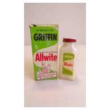 Vintage Griffin Allwite Shoe Polish w/Original Box