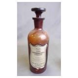 Antique John Wyeth & Brother Brown Amber Glass