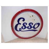 Authentic 36" Double Sided Porcelain Standard Esso