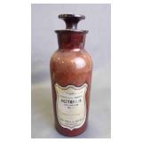 Antique John Wyeth & Brother Brown Amber Glass