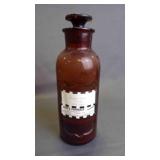 Antique John Wyeth & Brother Brown Amber Glass