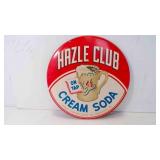 9" Hazel Club Cream Soda Celluloid Sign