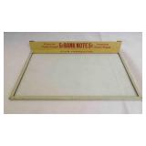 Vintage 5c Bank Note Club Perfectos Glass Sign