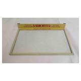 Vintage 5c Bank Note Club Perfectos Glass Sign