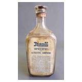 Antique Glass Pharmaceutical Medicine Bottle w/Lid