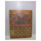 Vintage "Twelve Big Fins" Punch Board Gambling