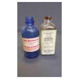 (2) Antique Apothecary Original Glass Bottles