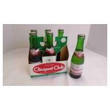 Vintage Clicquot Club Beverages Full Bottled Soda