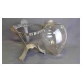 Vintage Art Deco Apothecary Show Globe w/ Stand