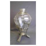 Vintage Art Deco Apothecary Show Globe w/ Stand