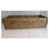 Vintage 10-Compartment Seltzer Water Bottle Crate