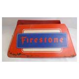 1945 Vintage Firestone Metal Tire Display Stand