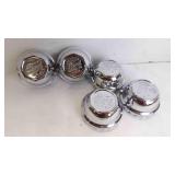 (5) New 1917-27 Ford Model T Chrome Hub Caps