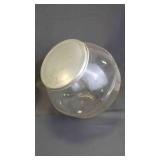 Antique General Store Glass Counter Jar w/ Cover