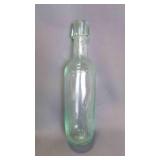 Antique Green Torpedo Hamilton Glass Bottle
