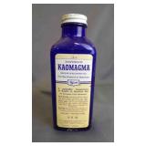 Vintage Blue Glass Pharmacy Prescription Bottle