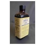 Vintage Amber Glass Pharmacy Prescription Bottle