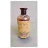 Vintage Amber Glass Pharmacy Prescription Bottle