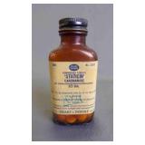Vintage Amber Glass Pharmacy Prescription Bottle