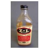 Antique Glass Pharmaceutical Medicine Bottle w/Lid