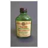 Vintage Green Glass Pharmacy Prescription Bottle