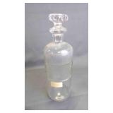 Antique Glass Pharmaceutical Medicine Bottle w/Lid