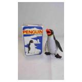 Vintage Rock & Roll Penguin Clockwork Wind-Up Toy