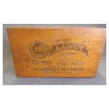 Vintage Wooden Santa Clara Prune Shipping Crate