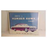 1990s Metal Drive Humber Hawk Today Store Sign