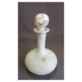 Antique Victorian Milk Glass Vanity Decanter