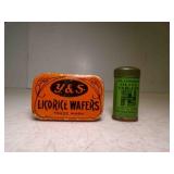 2) Vintage EMPTY Tins - Dr. Edwards