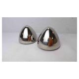 (2) Pair 1933-34 Ford Stainless Steel Lamp Buckets