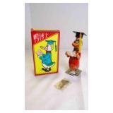 Vintage Dr. Duck Clockwork Wind-Up Lithograph Toy