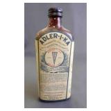 Vintage Amber Glass Pharmacy Prescription Bottle