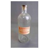 Vintage Clear Glass Pharmacy Prescription Bottle