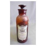 Antique John Wyeth & Brother Brown Amber Glass