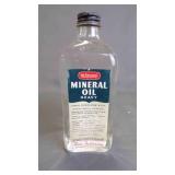 Antique Apothecary Clear Glass Bottle w/ Cover