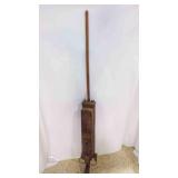 Antique The Doty Vacuum Metal Wood Handle Sweeper