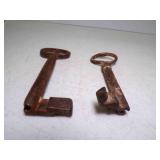 Antique Iron Skeleton Key - Victorian Barrel Roll