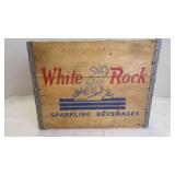 Vintage White Rock Sparkling Beverage Wood Crate