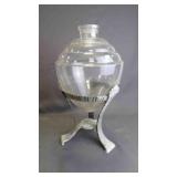 Vintage Art Deco Apothecary Show Globe w/ Stand