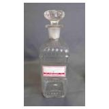Antique Glass Pharmaceutical Medicine Bottle w/Lid