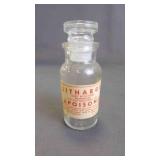 Vintage Clear Glass Pharmacy Prescription Bottle