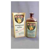 Vintage Amber Glass Pharmacy Prescription Bottle