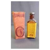 Vintage Amber Glass Pharmacy Prescription Bottle