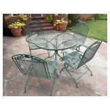 Metal Patio Table W/4 Chairs