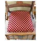 2 Wooden High Back Chairs